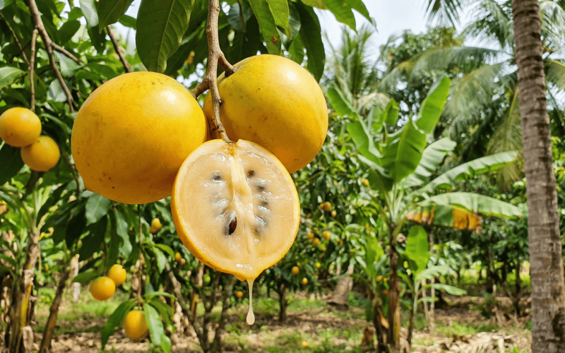Fruta surpreendente: textura de pudim e sabor de doce de leite caseiro