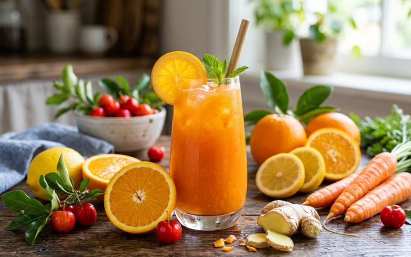 Refresque sua beleza: suco de vitamina C que ilumina a pele e fortalece as unhas