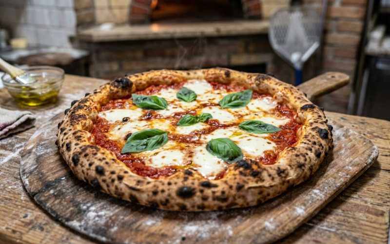 Luigi Foria, mestre pizzaiolo de Nápoles, revela: “A mussarela deve ser colocada na pizza cinco minutos antes do fim do forno para evitar que escureça.
