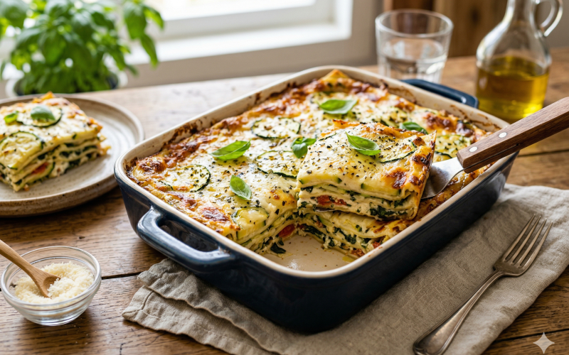 Lasanha de abobrinha com molho encantador que seduz os amantes da gastronomia