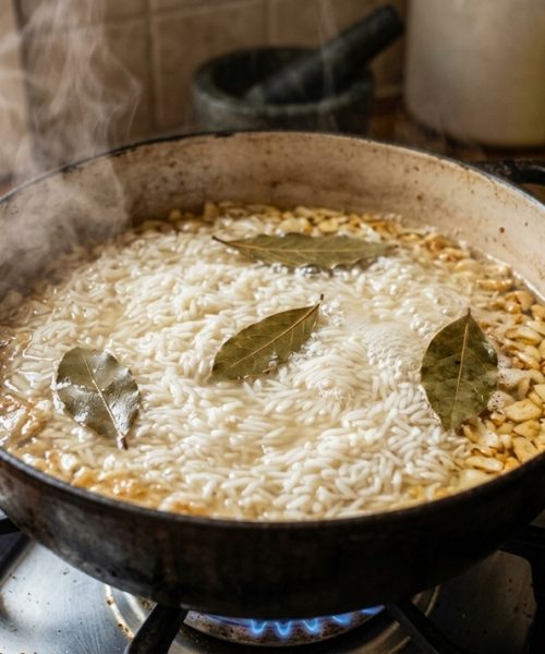 Os mestres da culinária espanhola revelam: “O segredo do arroz branco está em temperos, não apenas em água!