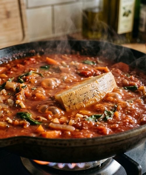 Os chefs da Itália afirmam: “Um bom molho de tomate inclui cenoura, cebola e uma pitada de parmesão, além do próprio tomate.