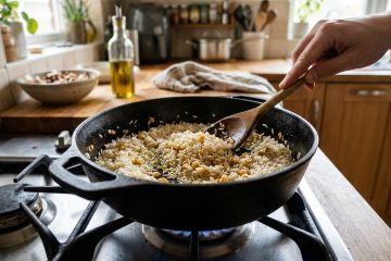 Dicas para um arroz irresistível: refogue com alho para realçar o sabor!