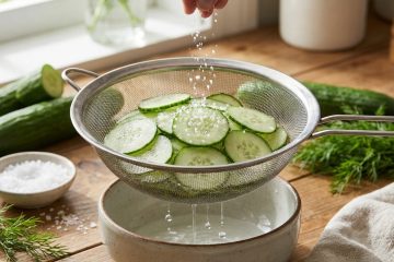 O segredo para uma salada perfeita: a técnica de salgar o pepino que realça o sabor e remove o excesso de água
