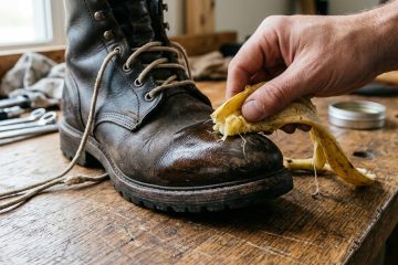 Dicas práticas: limpando seus sapatos com uma banana