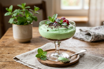 Delícia de hortelã: mousse simples que encanta o paladar