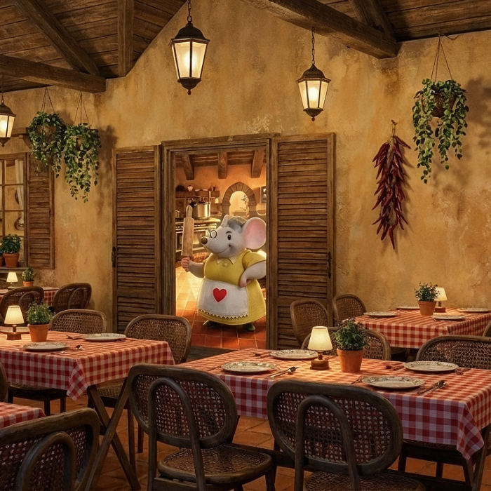 Cantina em Gramado traz a magia dos ‘ratinhos’ para a experiência de jantar