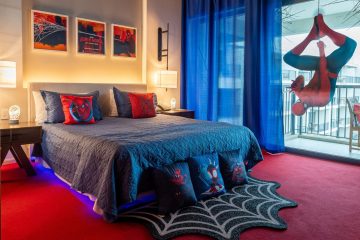 Hospedagem carioca ganha suíte temática do Homem-Aranha