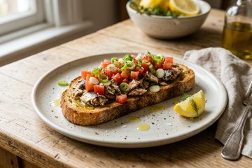 Cozinheiros afirmam: “Sardinha enlatada ganha sabor com pão tostado, tomate picado e cebolinha