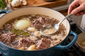 Dica para um cozido perfeito: elimine a água da primeira fervura para evitar o ranço e intensificar o sabor.