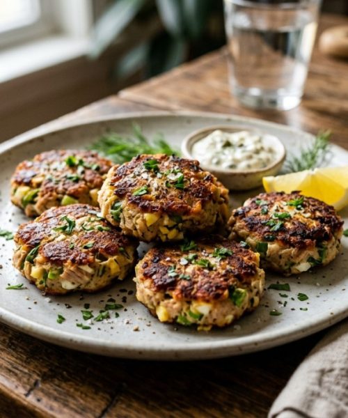 Jantar rápido e saudável: como fazer um prato dourado com atum e ovos, livre de farinha