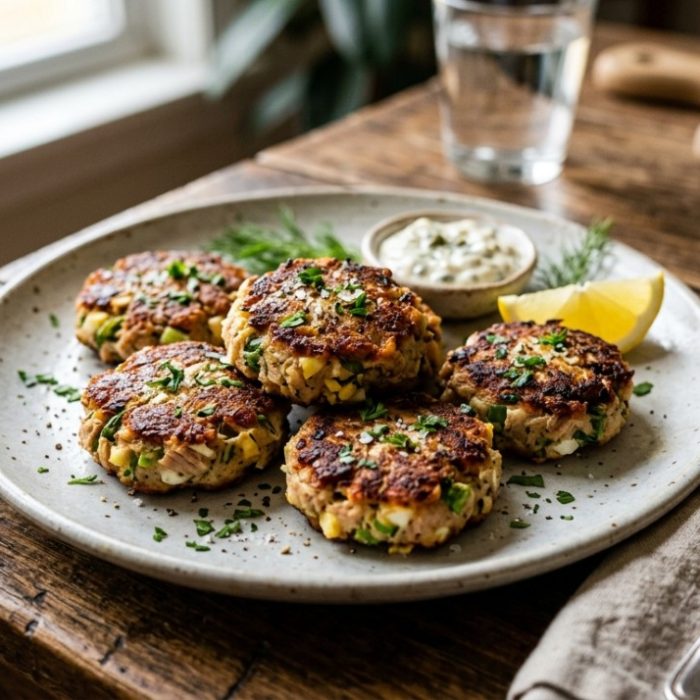 Jantar rápido e saudável: como fazer um prato dourado com atum e ovos, livre de farinha